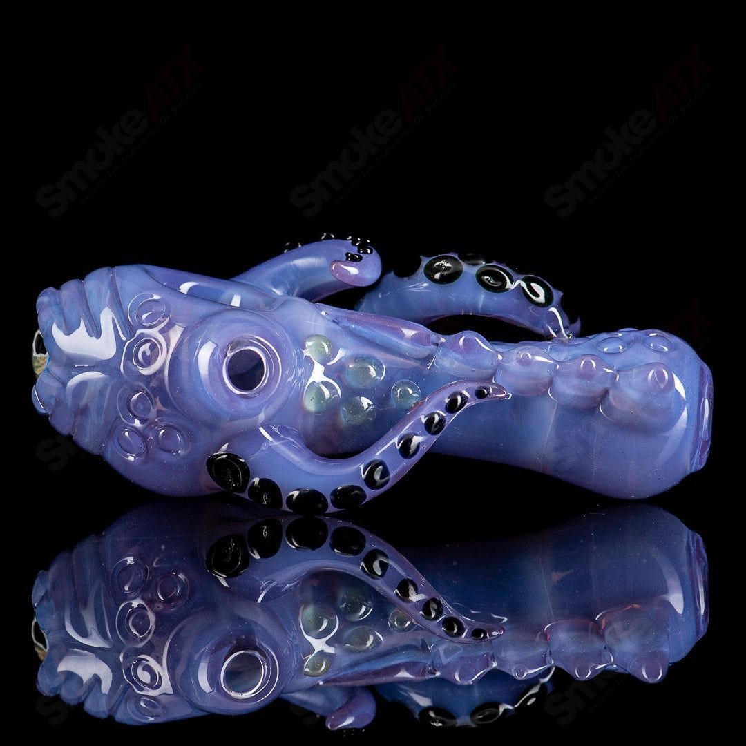 #3 Seamonster Spoon by Mako Glass - Smoke ATX 