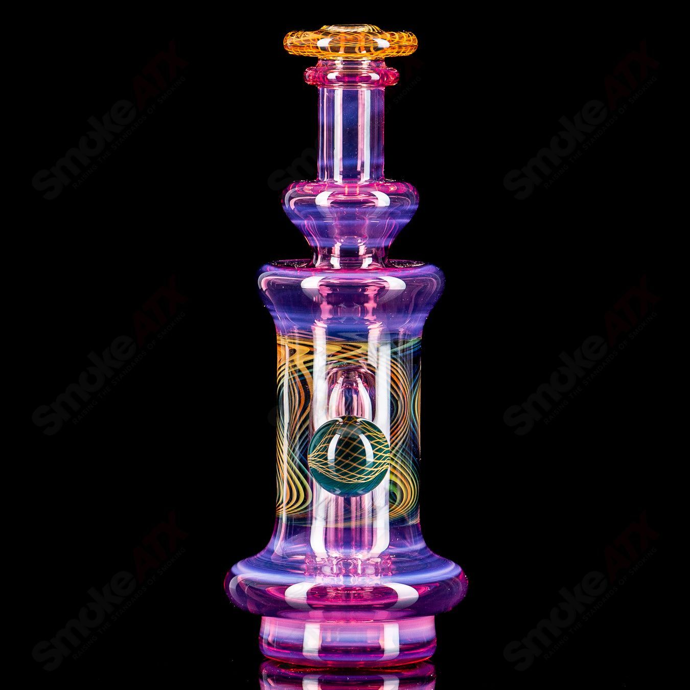 Telemagenta Puffco Water Top by Gatez Glass - Smoke ATX 