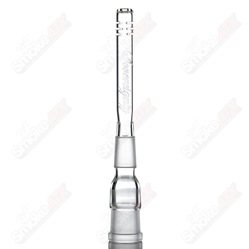 18/18mm 4" Slitted Downstem Sovereignty Glass - Smoke ATX