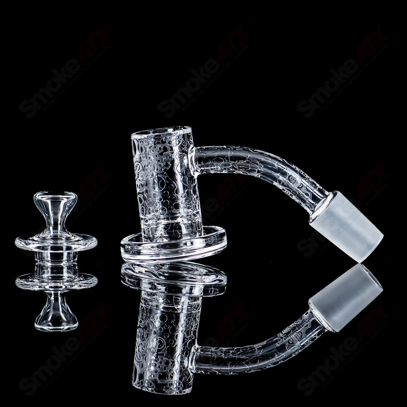 14/45 Quave Club Banger with Cap (Top Shelf) by Quave X Swiss Perc - Smoke ATX 
