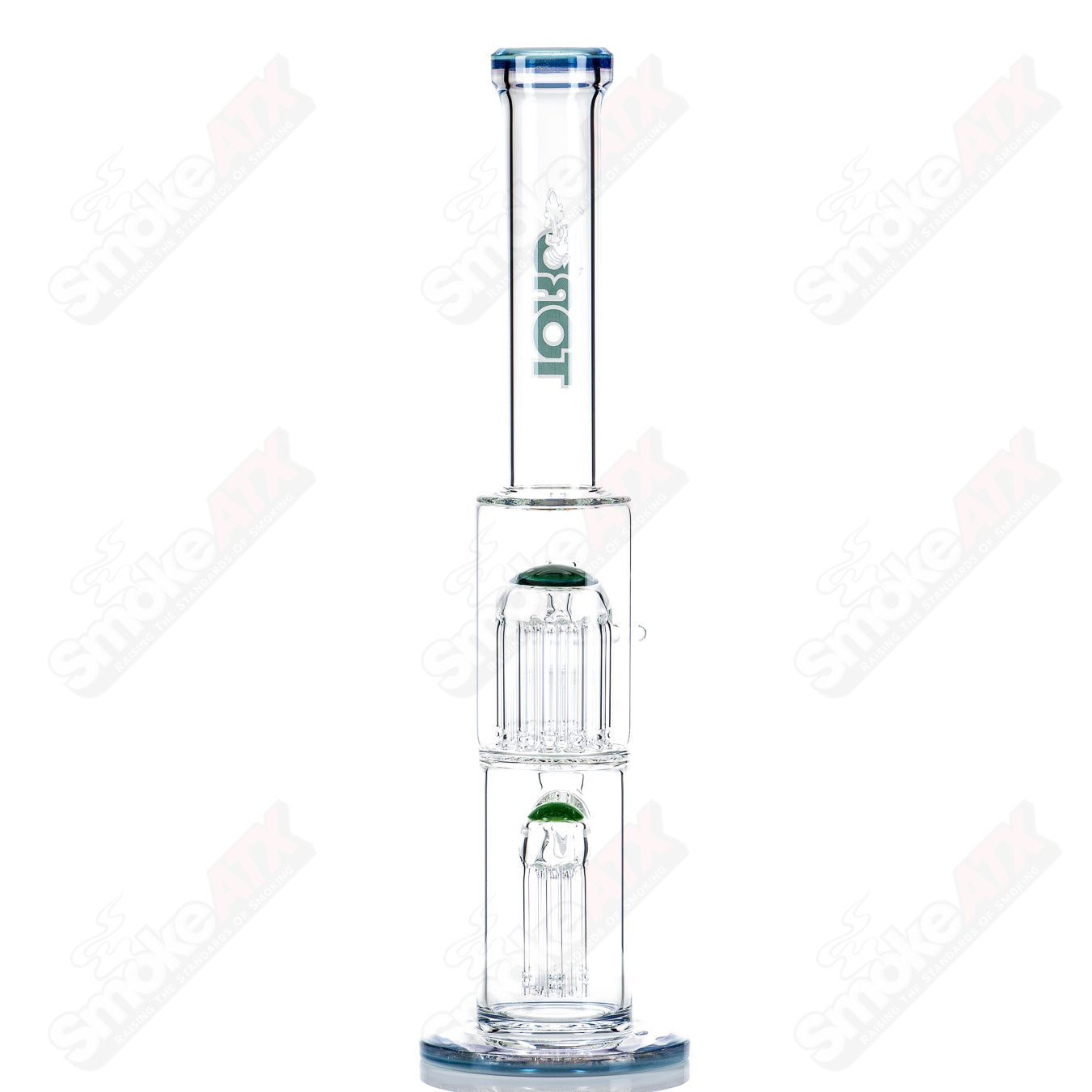 #1 18mm 7/13 Arm Perc w Color Cap Toro Glass - Smoke ATX