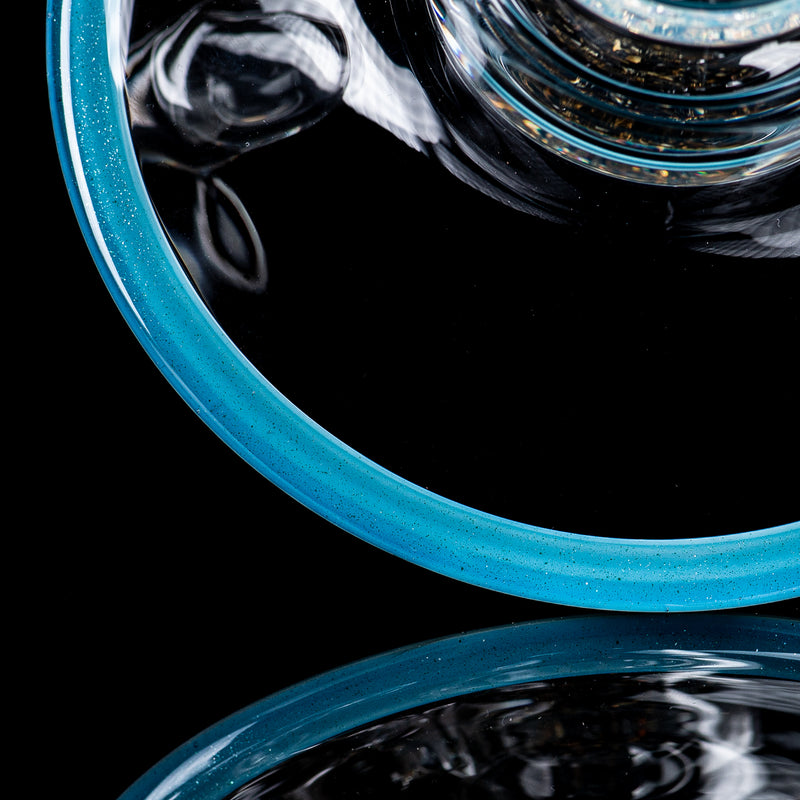SOL-45 Lace Sphere + DC Set (Blue Stardust Over Ghost) SoL Glassworks - Smoke ATX