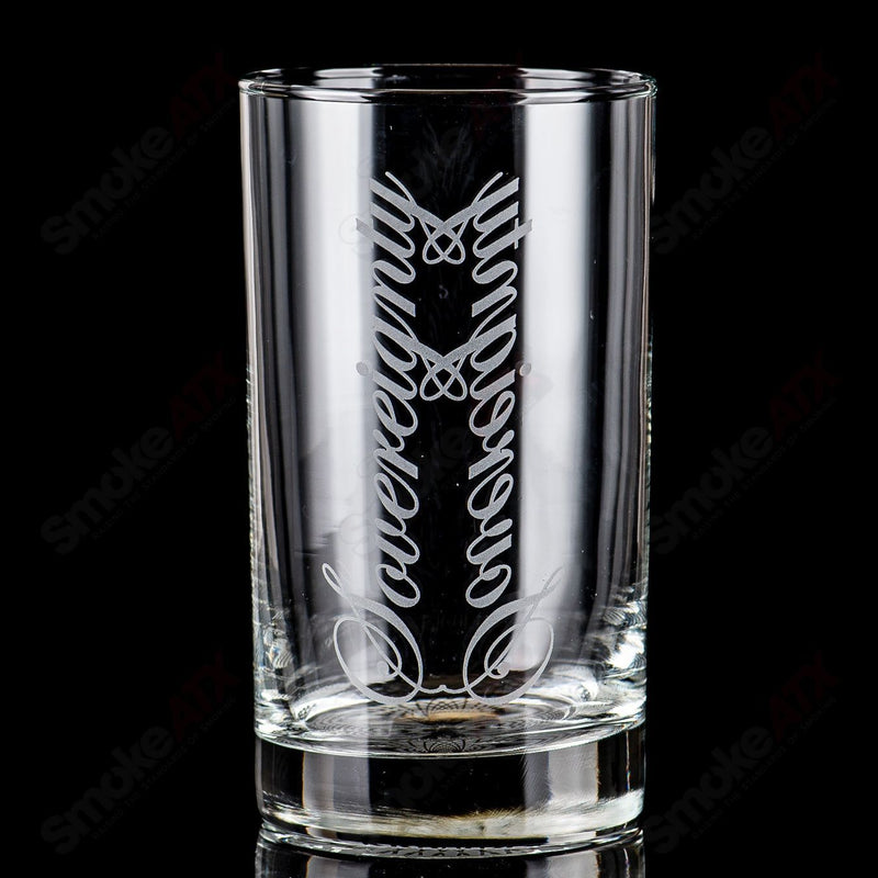 10.5oz Collins Glass (Bowtie Retti Pattern) Sovereignty - Smoke ATX