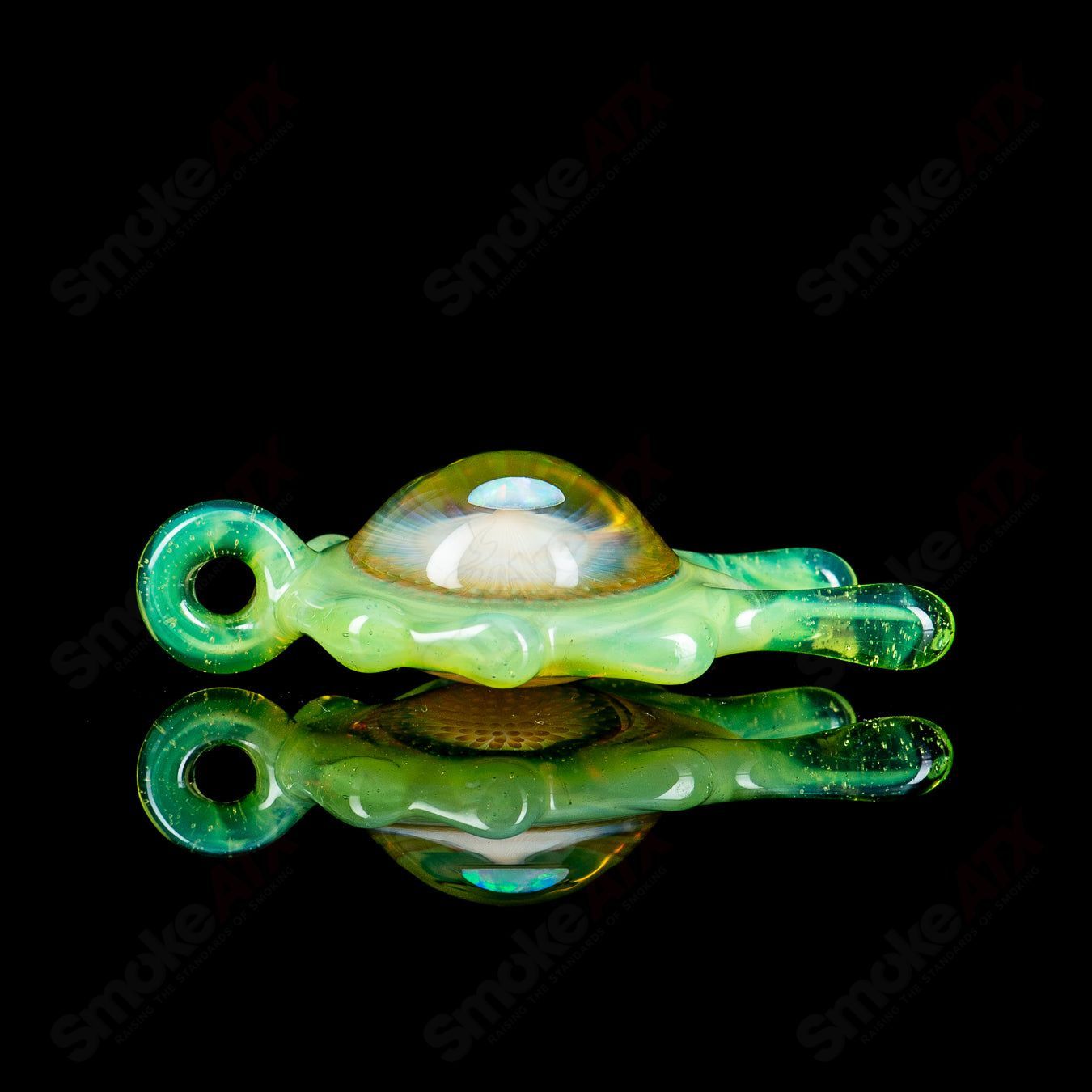 Slime Fume Opal Pendant by Daisuke Saito (Disk of Slop) - Smoke ATX