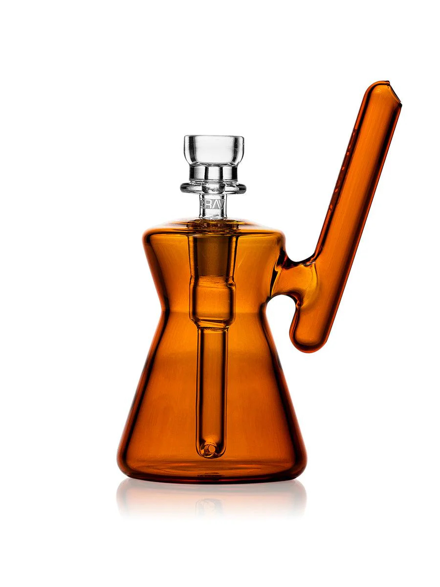 Amber Hourglass Pocket Bubbler Grav - Smoke ATX 
