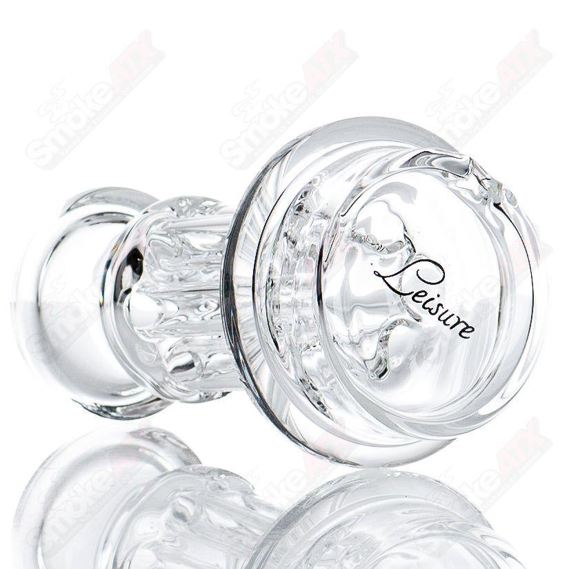 Calligraphy Logo 6 Pillar Dry Puffco Top Leisure Glass - Smoke ATX 