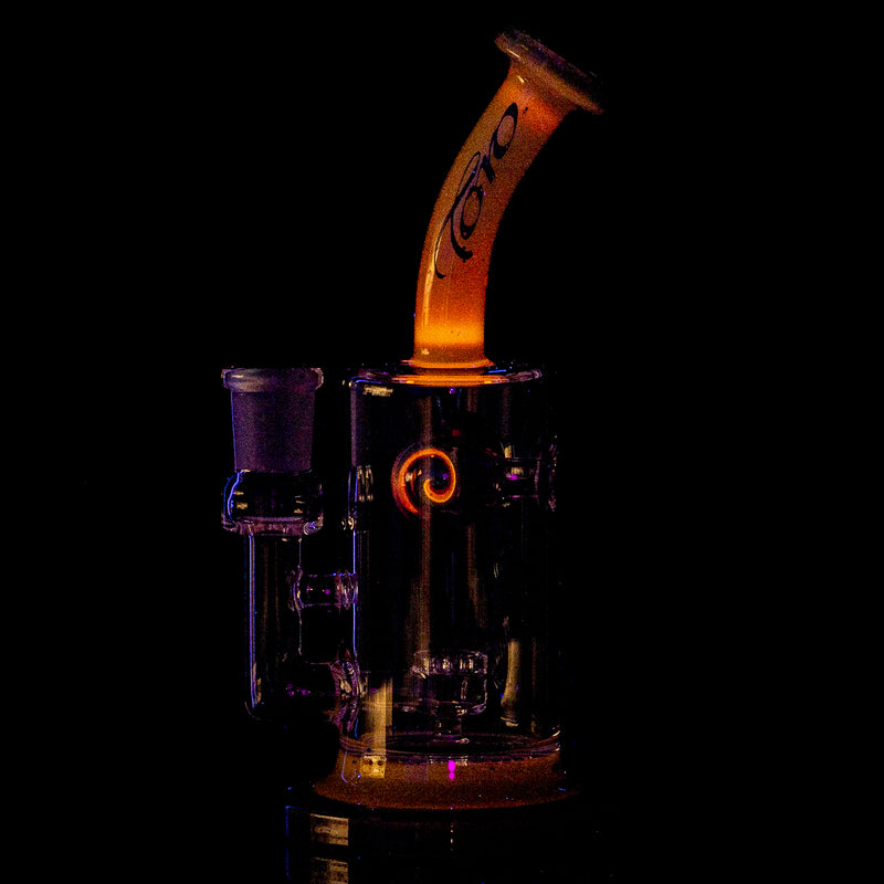 #1 14mm Jetperc Full Color Foot/Moothpiece by Toro Glass
