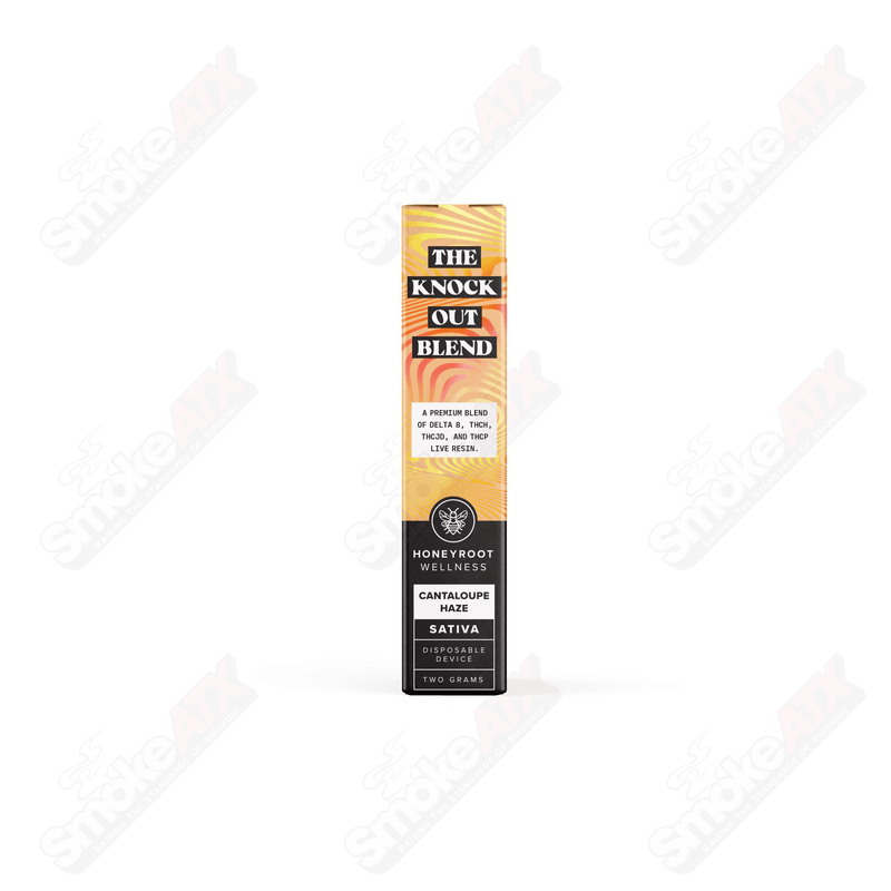 Cantaloupe Haze 2g Knock Out Blend Honeyroot Disposable - Smoke ATX 