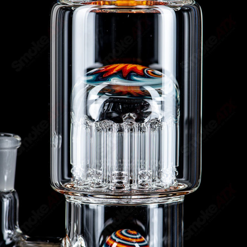 14mm Circ to 13 Arm Perc w Reversal Sections by Toro Glass