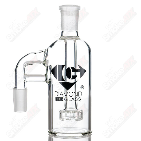 14/90 Clear Ash Catcher Diamond Glass - Smoke ATX