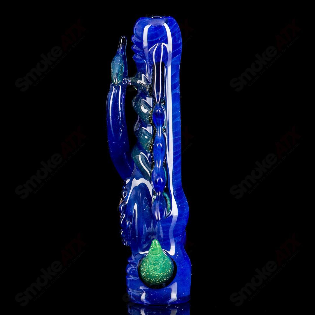 #4 Octopus Chillum by Mako Glass - Smoke ATX 