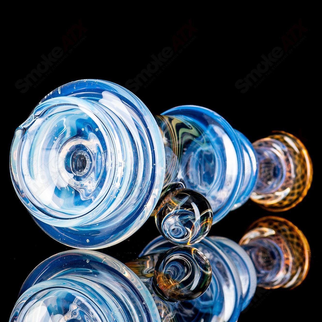 Moonstone Puffco Water Top by Gatez Glass - Smoke ATX 