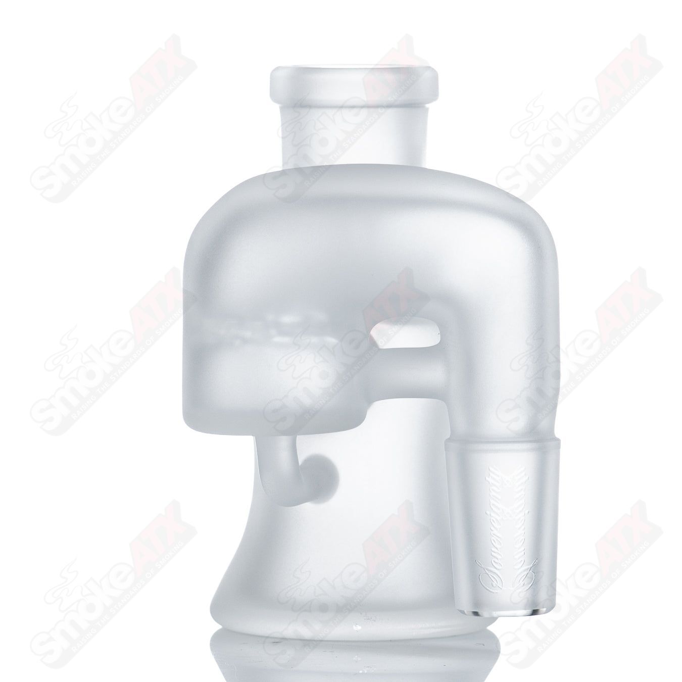 18mm Frosted Dry Cleaner Ash Catcher by Sovereignty Style #4 - Smoke ATX