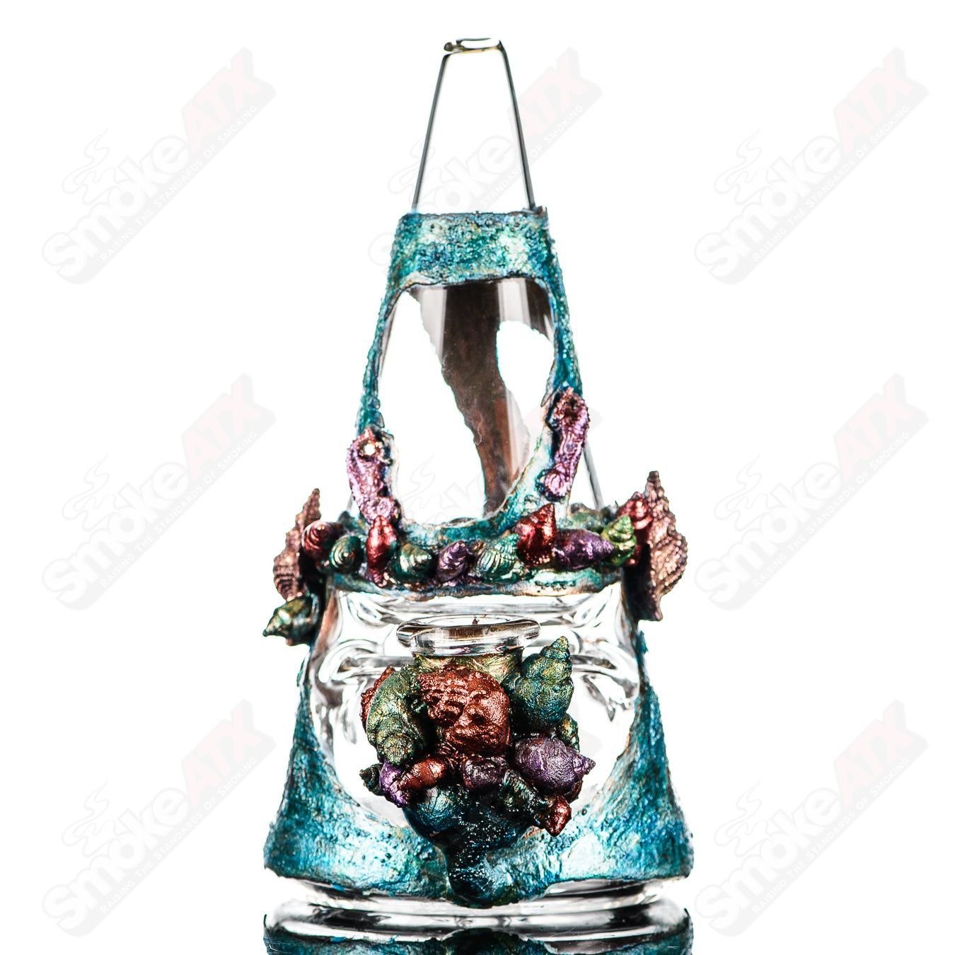 Oceanscape Electroformed Fabcone Rig St. George x Cherry Glass - Smoke ATX