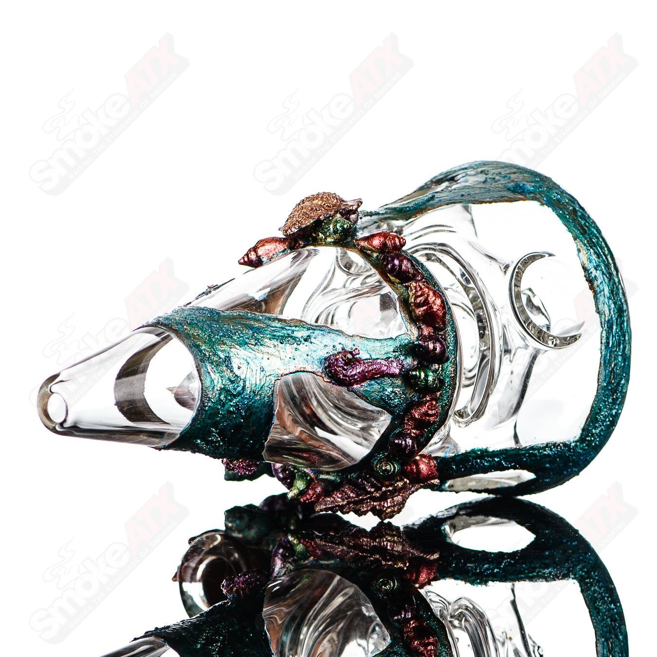 Oceanscape Electroformed Fabcone Rig St. George x Cherry Glass - Smoke ATX