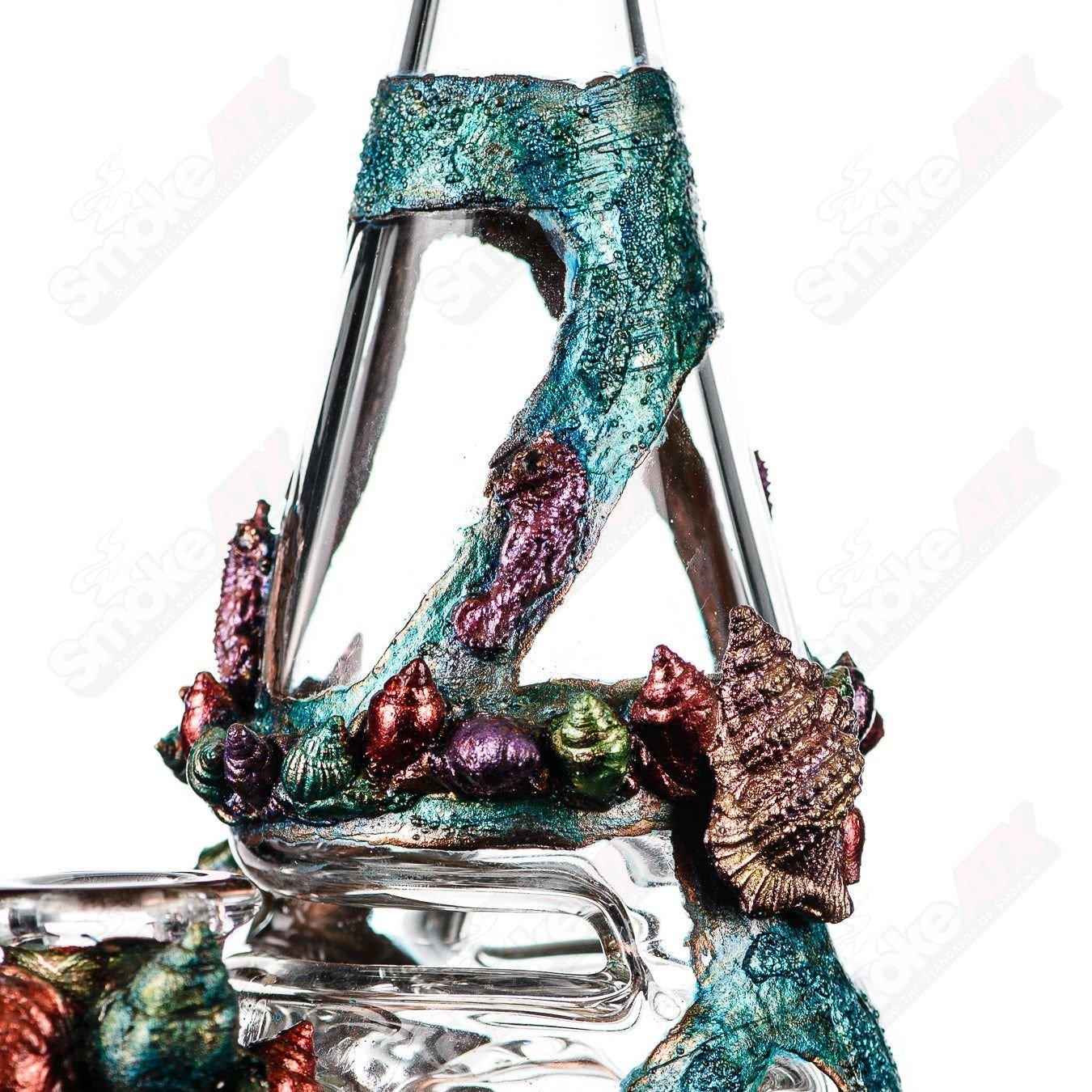Oceanscape Electroformed Fabcone Rig St. George x Cherry Glass - Smoke ATX