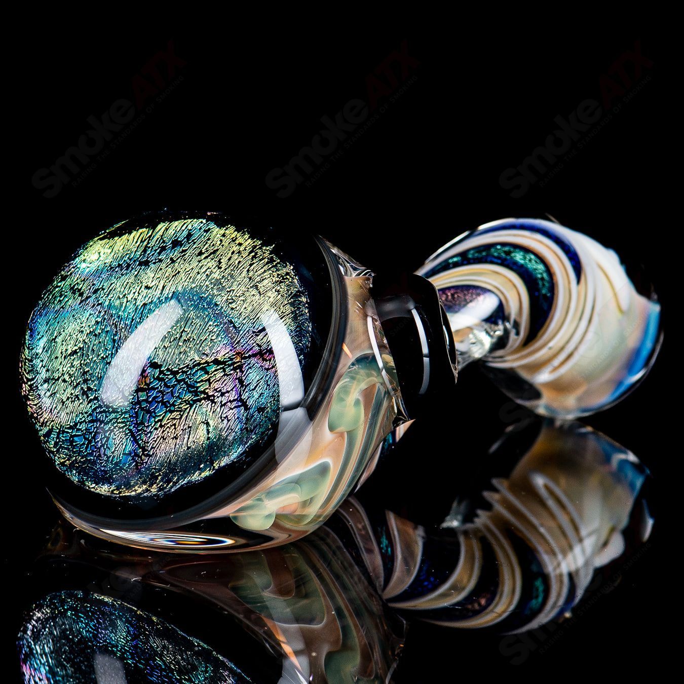 #1 Solid Dichro Head Sherlock by Talent Glass - Smoke ATX 