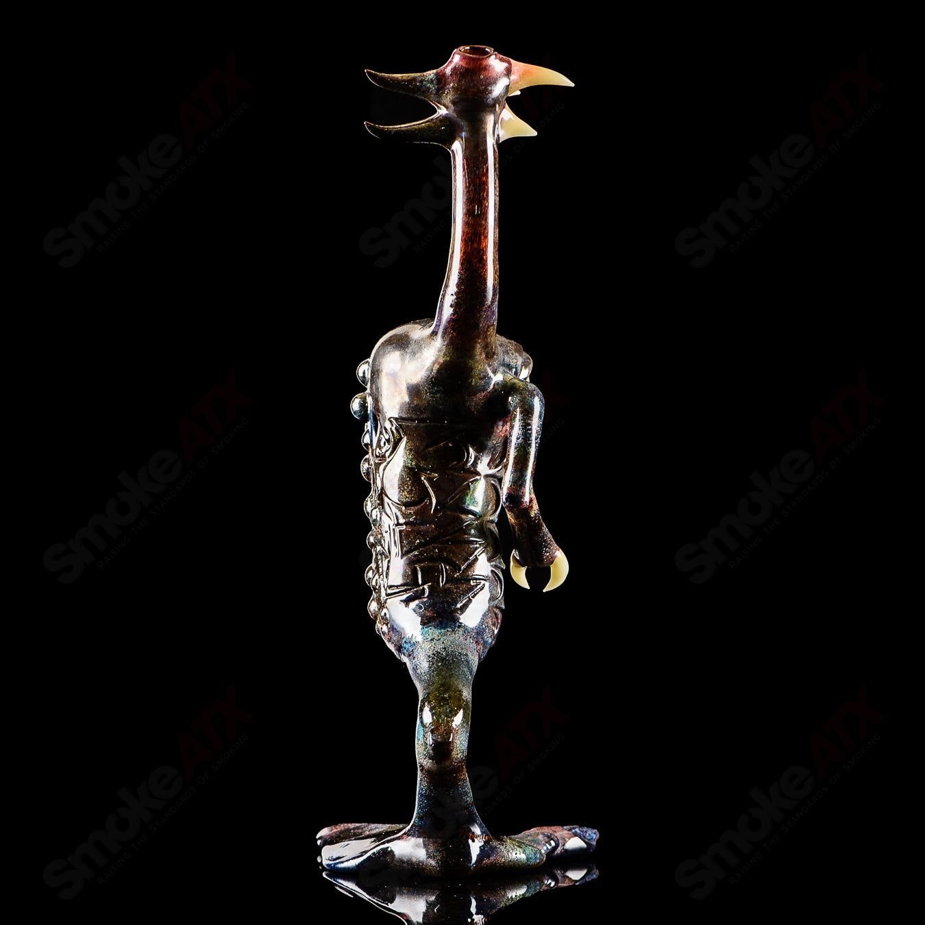 OG Big Footed Gill Creature (Aurora) 2012 Salt Glass - Smoke ATX