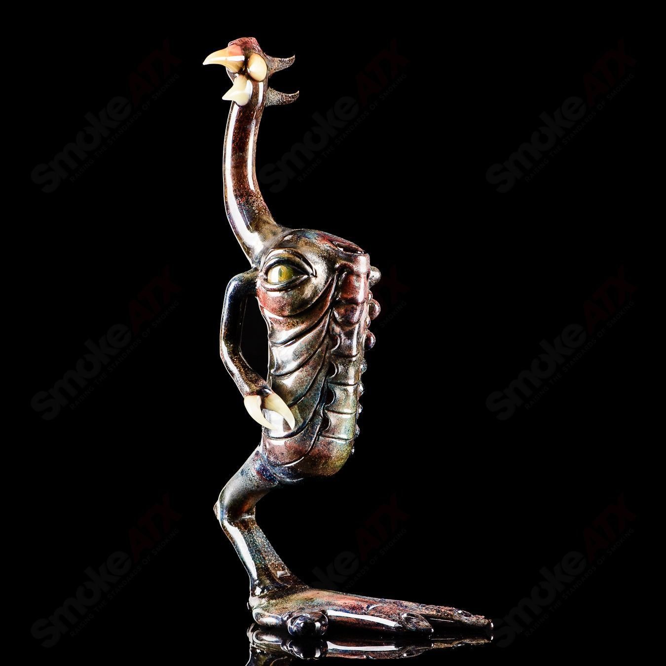 OG Big Footed Gill Creature (Aurora) 2012 Salt Glass - Smoke ATX