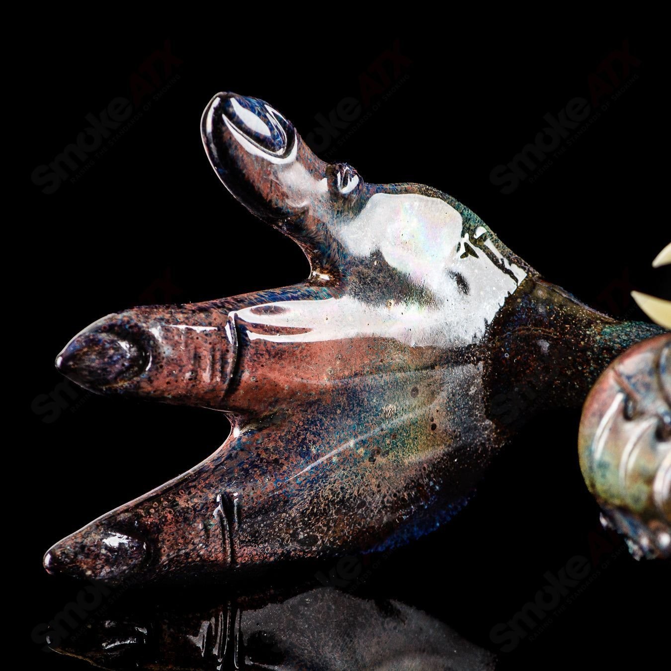 OG Big Footed Gill Creature (Aurora) 2012 Salt Glass - Smoke ATX