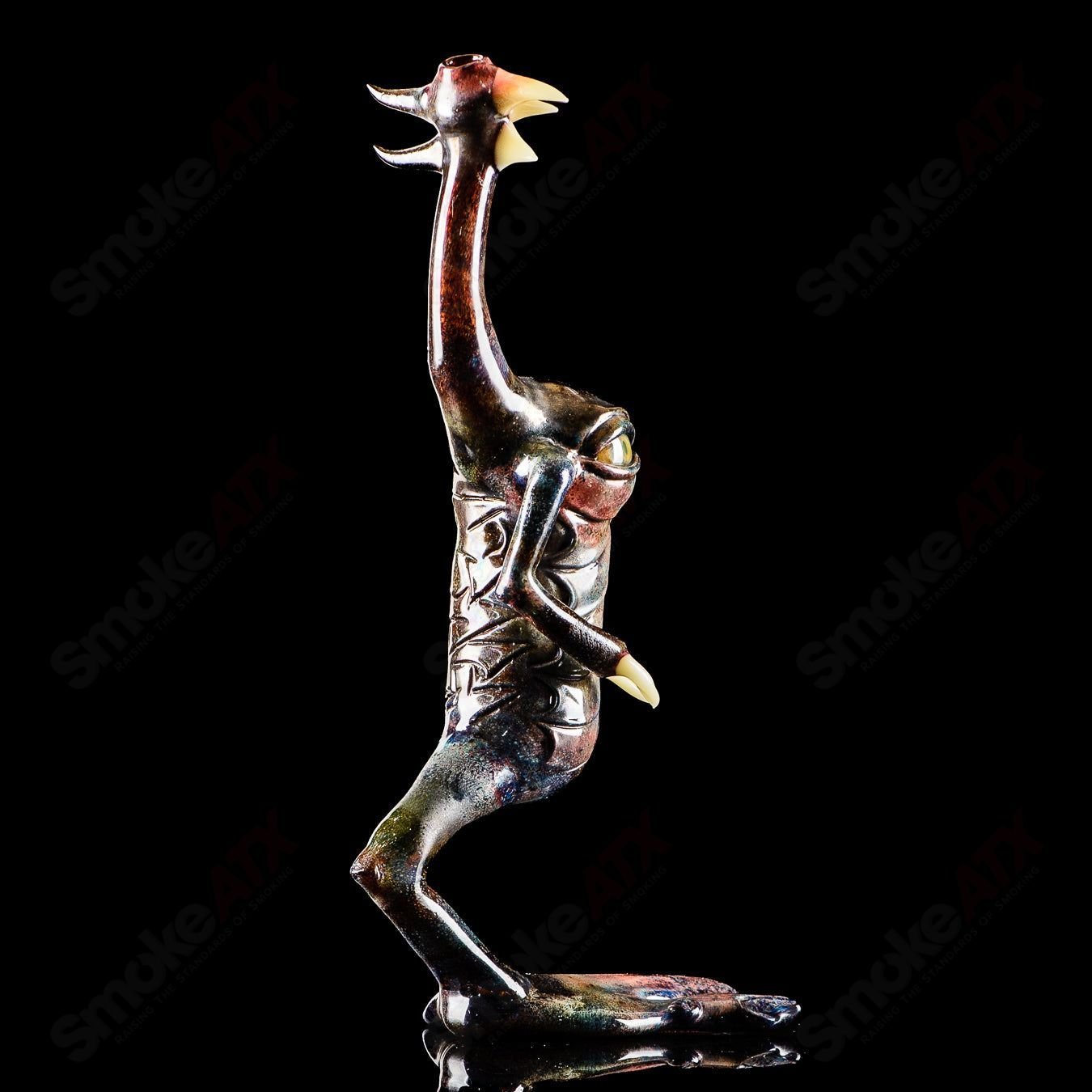 OG Big Footed Gill Creature (Aurora) 2012 Salt Glass - Smoke ATX