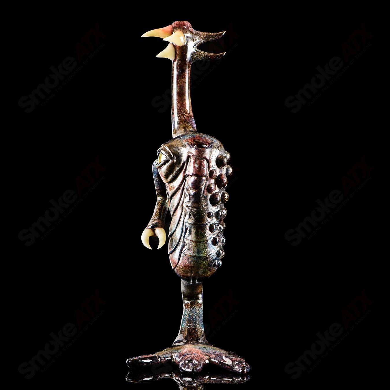 OG Big Footed Gill Creature (Aurora) 2012 Salt Glass - Smoke ATX