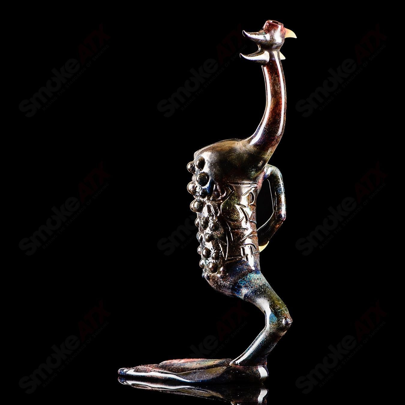 OG Big Footed Gill Creature (Aurora) 2012 Salt Glass - Smoke ATX