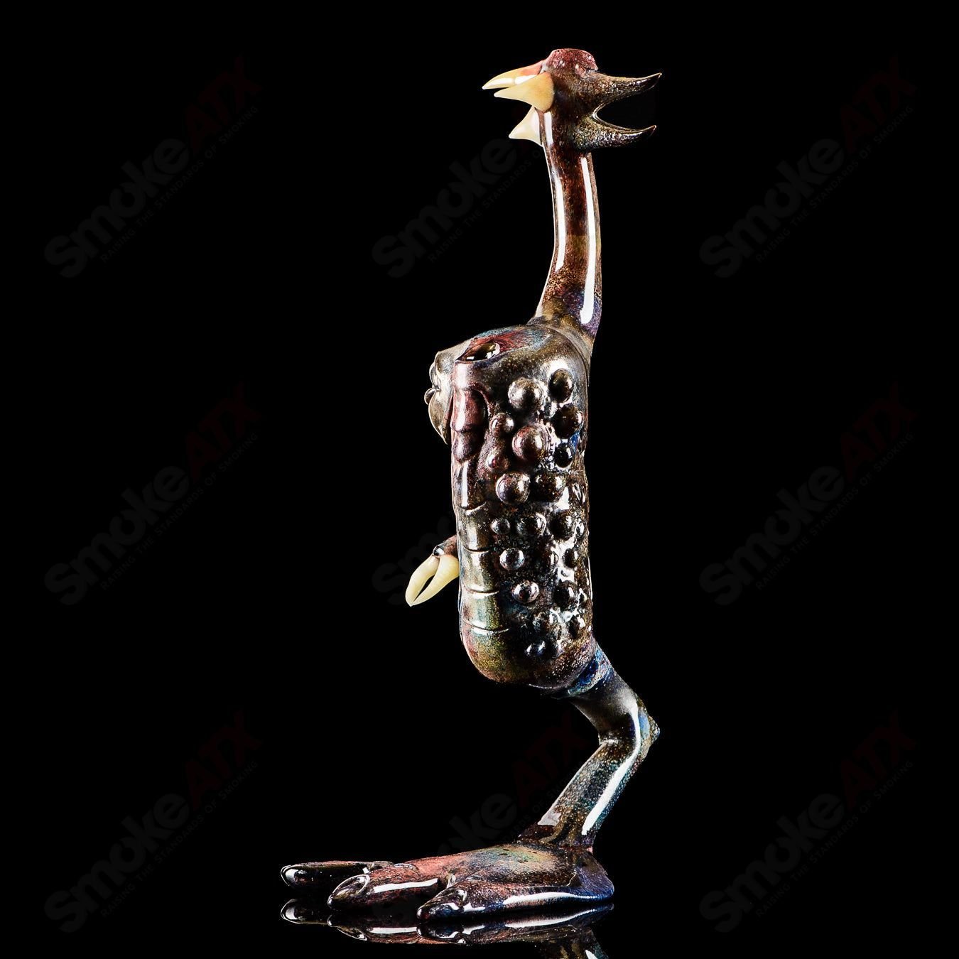 OG Big Footed Gill Creature (Aurora) 2012 Salt Glass - Smoke ATX