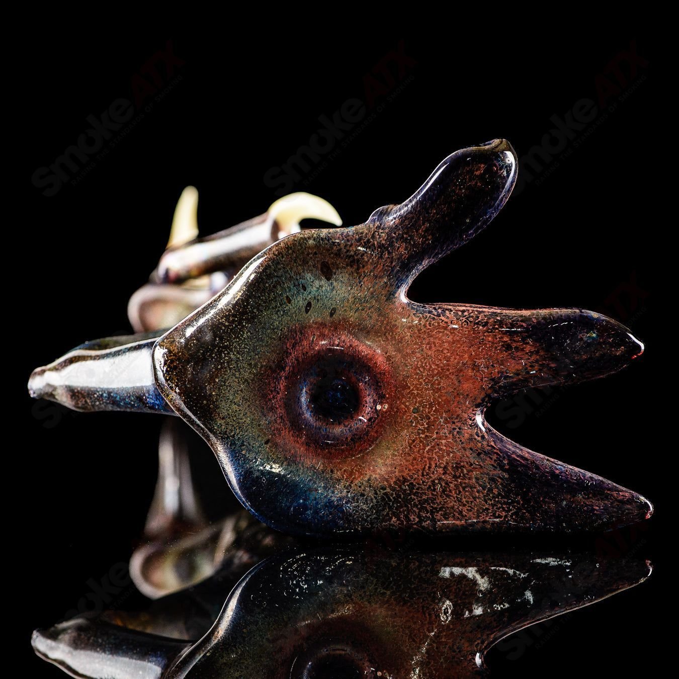 OG Big Footed Gill Creature (Aurora) 2012 Salt Glass - Smoke ATX