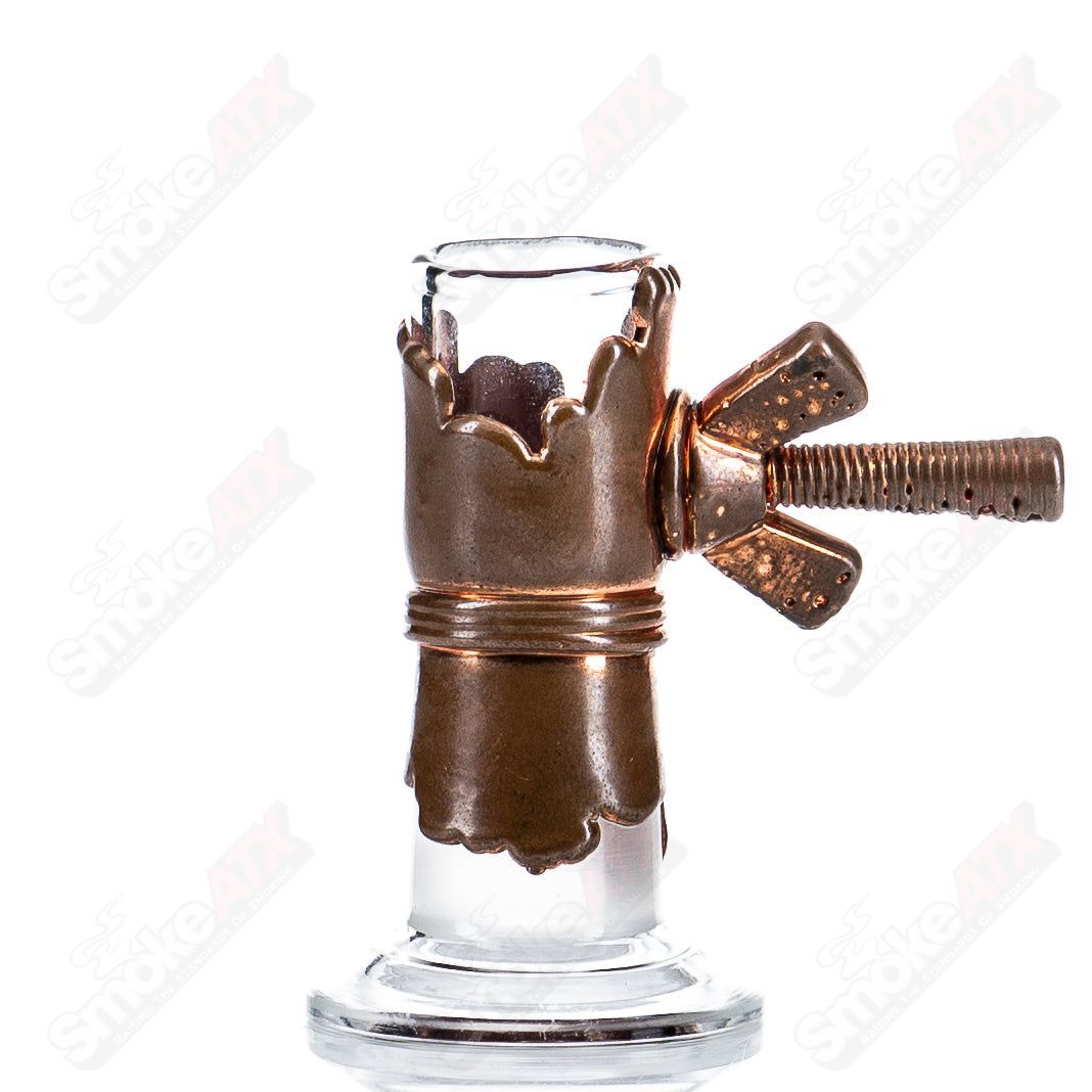 #1 14mm Plain Electroformed Dome by Snic Glass - Smoke ATX