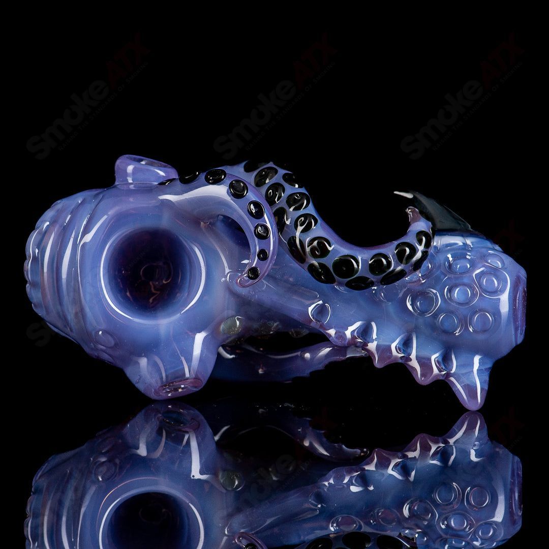 #3 Seamonster Spoon by Mako Glass - Smoke ATX 
