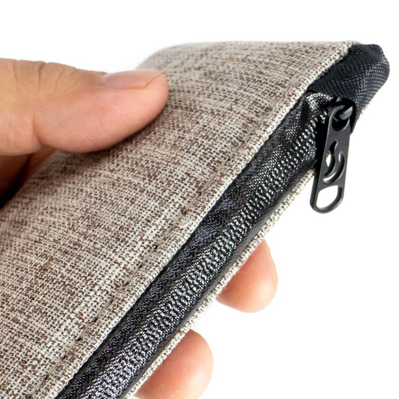 Vatra Bags Woven Khaki Brown V15 5.5” Zip Pouch - Smoke ATX 
