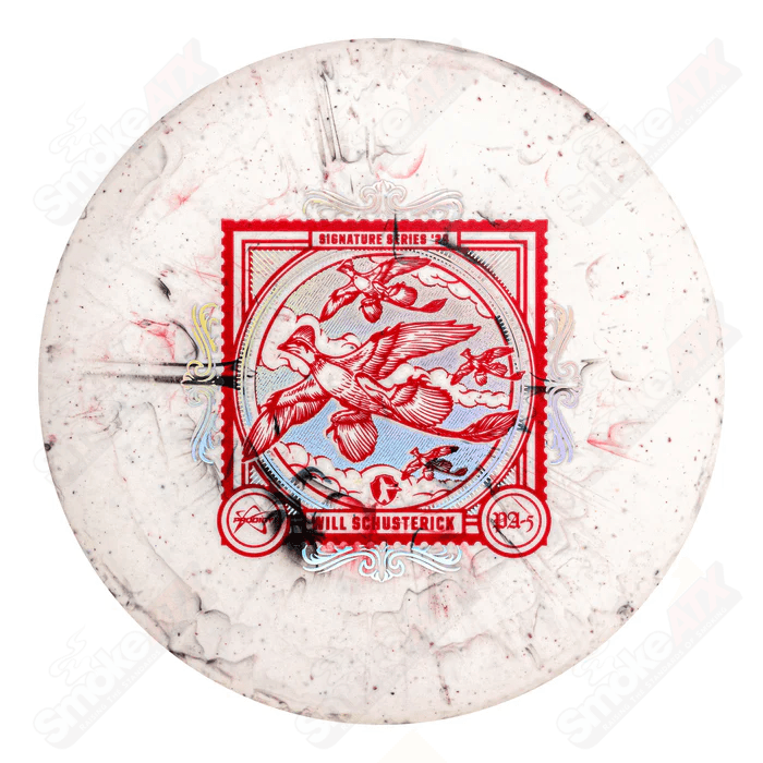 170-177g Red/Black PA-5 Will Schusterick 2024 Signature Series 300 Fractal Plastic Prodigy Disc - Smoke ATX 