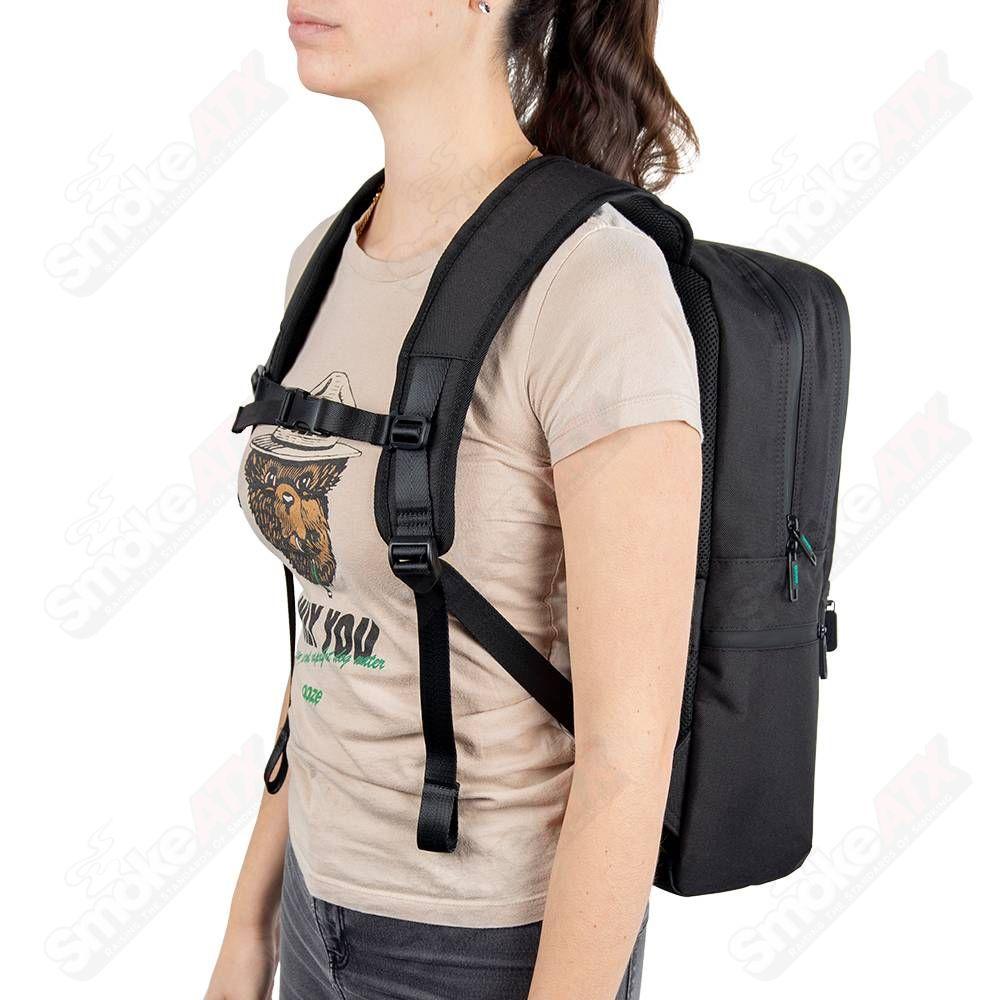 Ooze Traveler Smell Proof Locking Backpack - Desert Sand - Smoke ATX