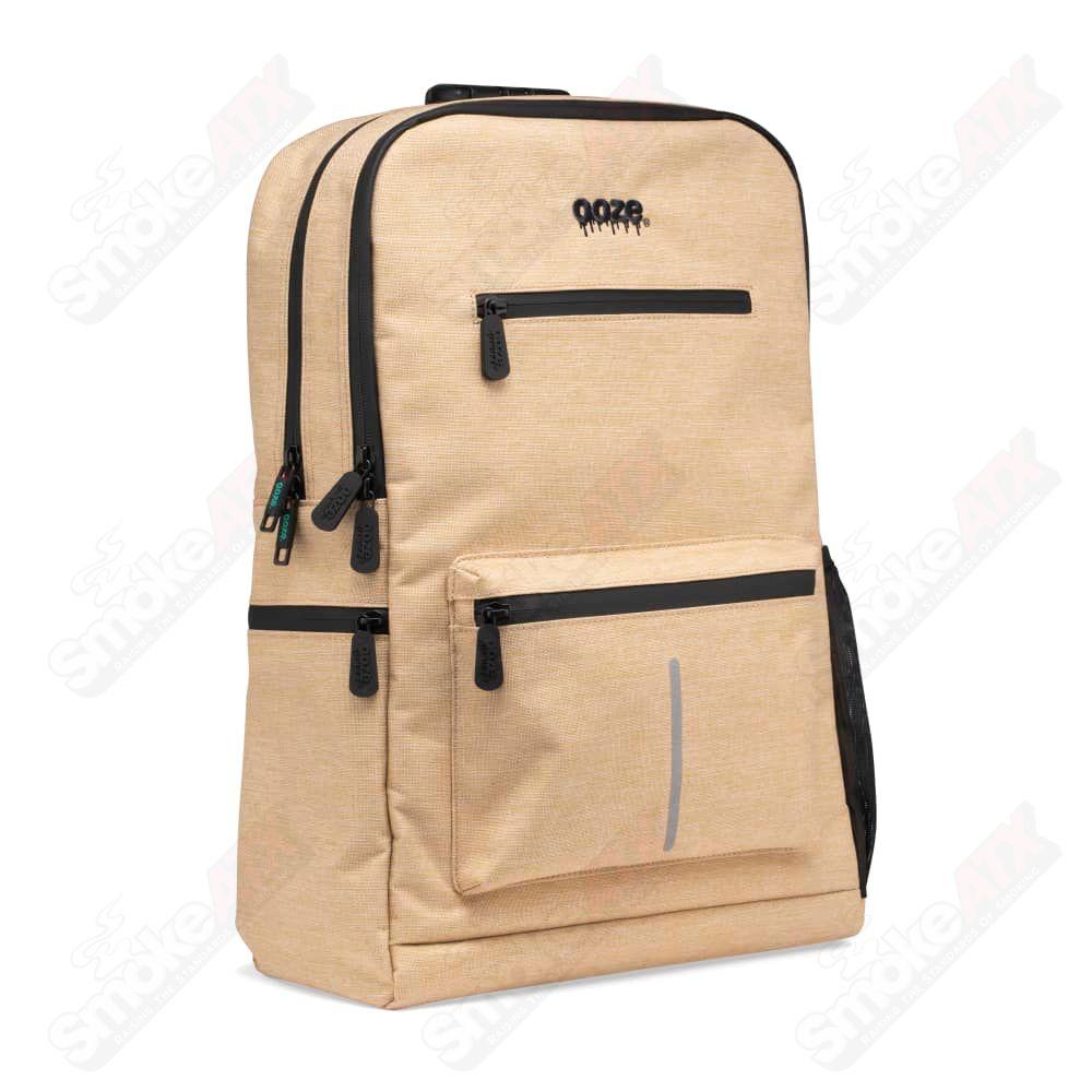 Ooze Traveler Smell Proof Locking Backpack - Desert Sand - Smoke ATX