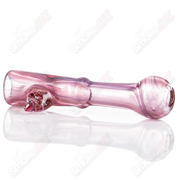 Pink w Crushed Opal Chillum by JMass - Smoke ATX 