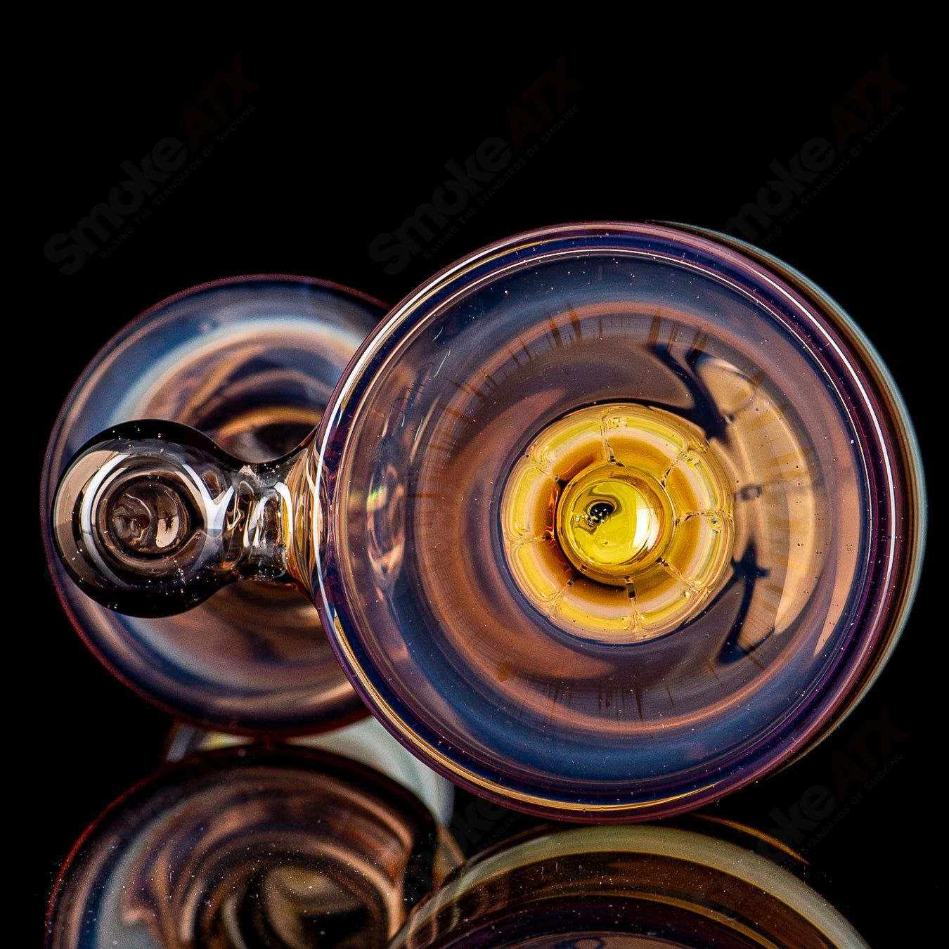 14mm Double Diffused RBR Chocolate Opal/Ghostover Yellow by BMS - Smoke ATX 