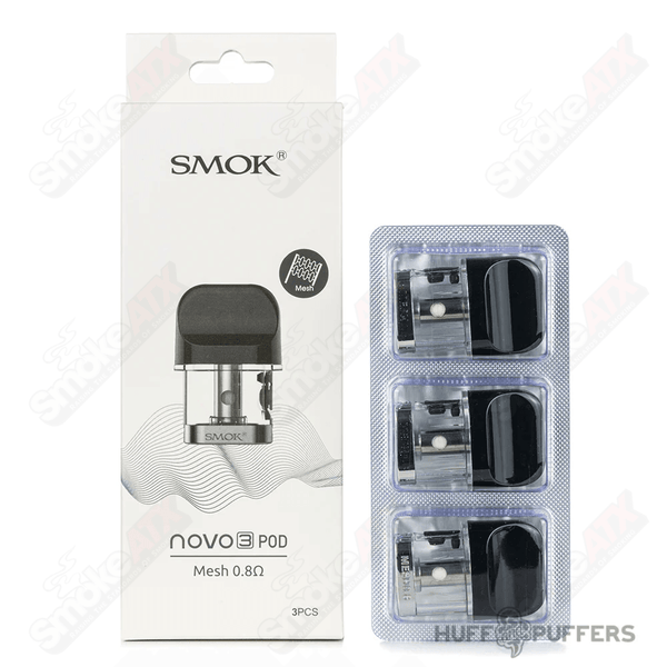 3 PCS 0.8ohm Novo 3 Mesh Pod SMOK - Smoke ATX 
