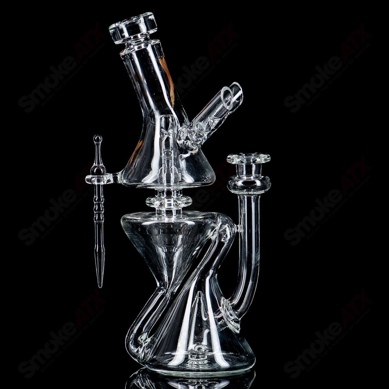 Clear Xhalecycler RAM Robert Mickelsen Glass - Smoke ATX 