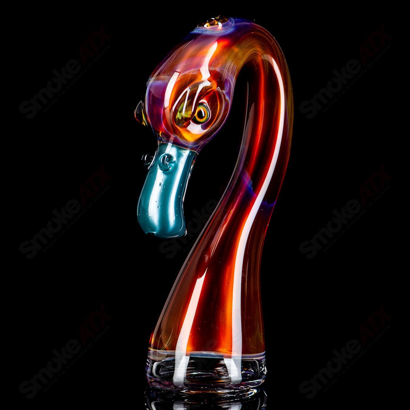 Flamingo Puffco Dry Top Burtoni Glass #3 - Smoke ATX 