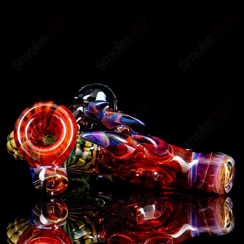 Piranha Hand Pipe Dosh Glass - Smoke ATX 