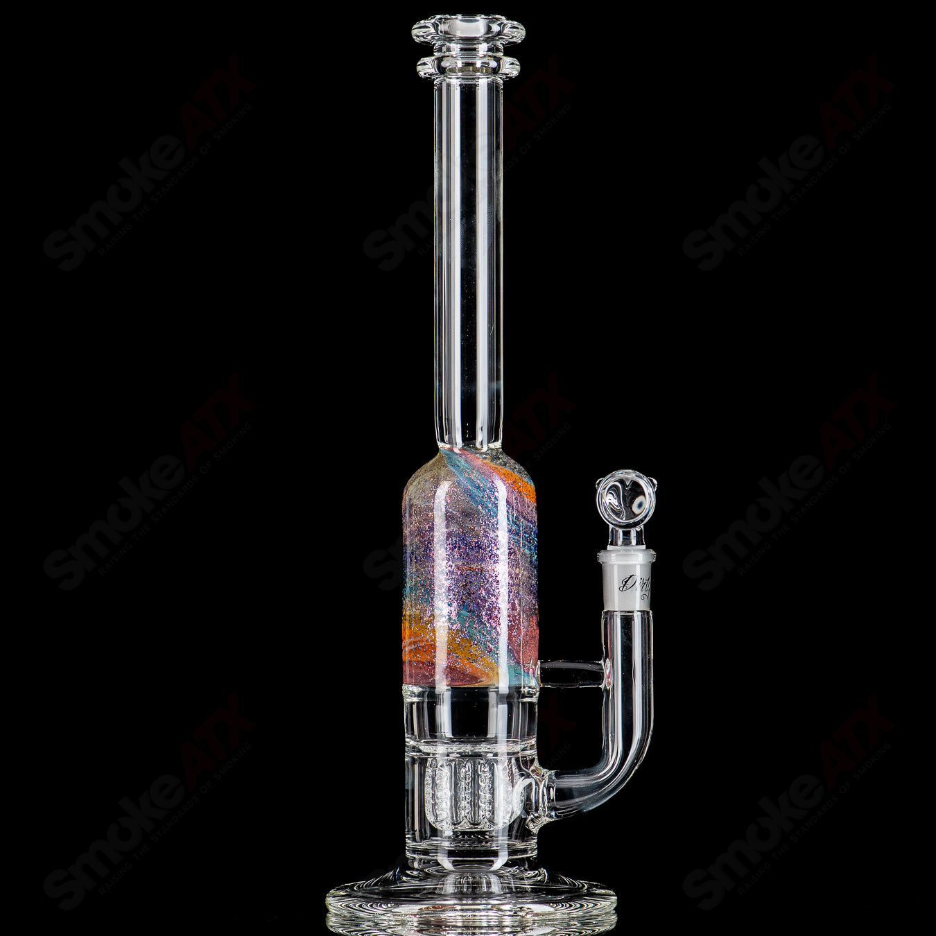 13" Dichro Rainbow Apolocoline Straight Tube w/14m Bowl x Dirty Rico Glass
