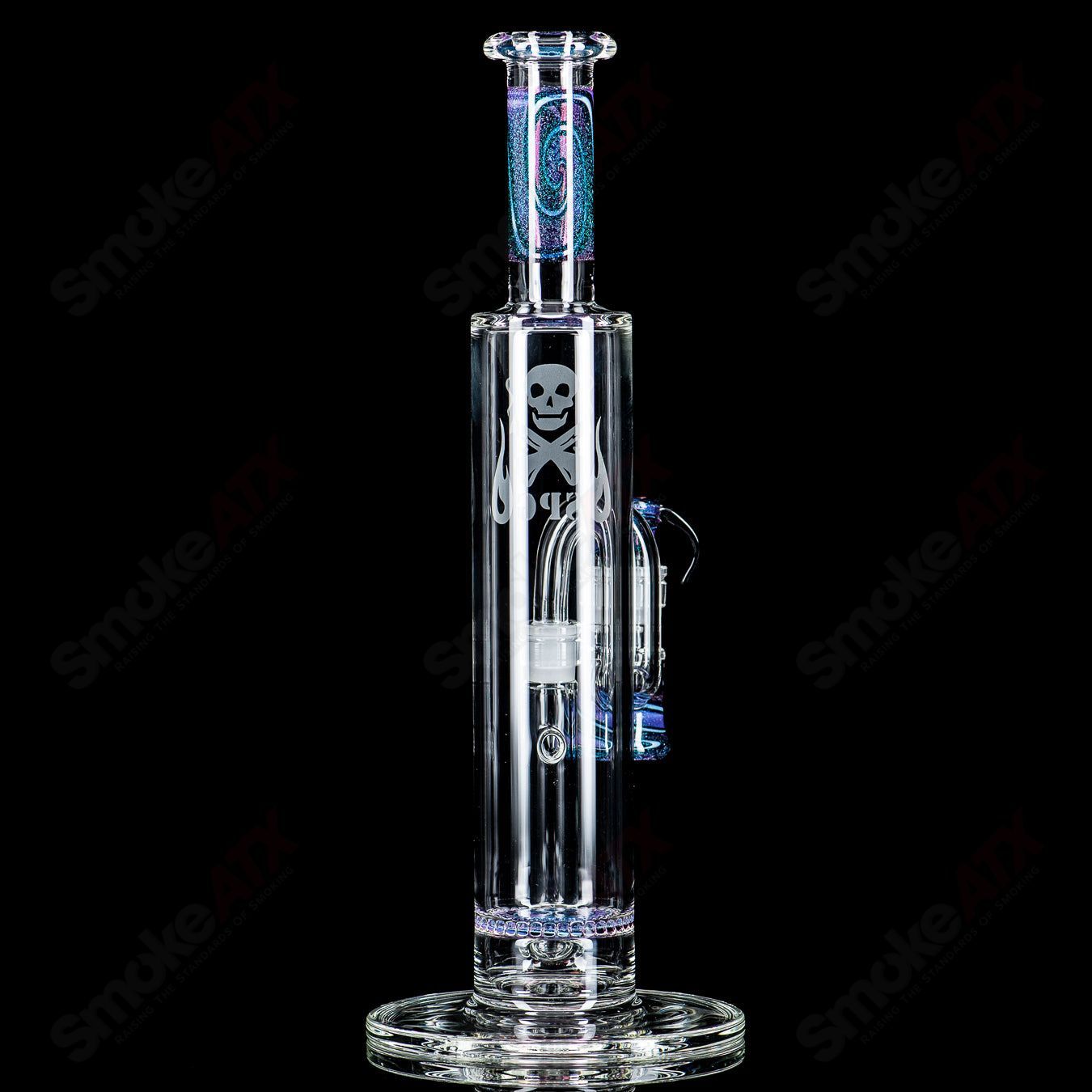 Linework w/Dichro 15" ratchet perc w/catcher by SPG - Smoke ATX 