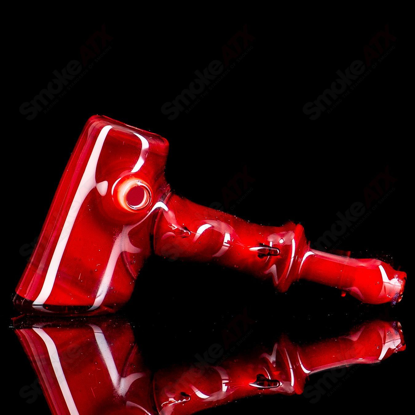 Red Elvis Over White Dry Hammer Flex Glass - Smoke ATX 
