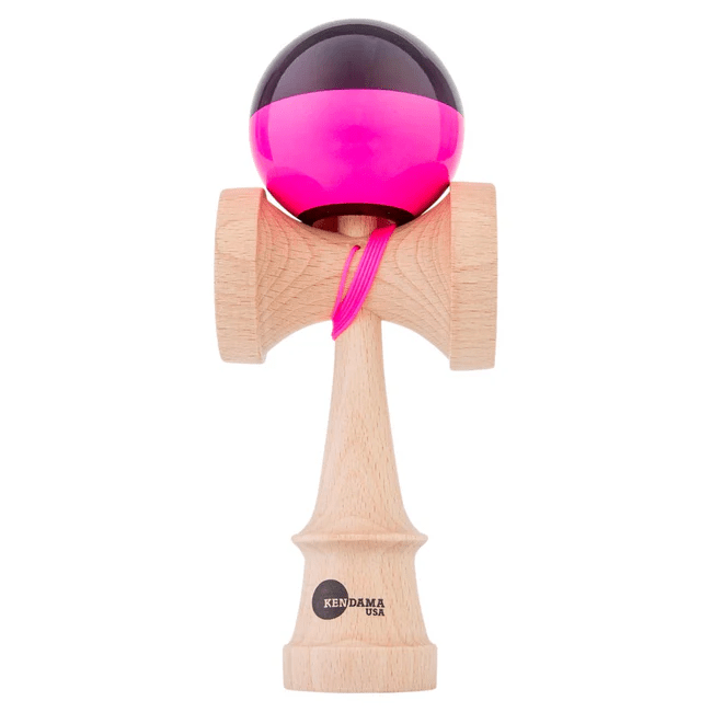 Pink & Black Jet Shape Half Split Kaisen Kendama - Smoke ATX
