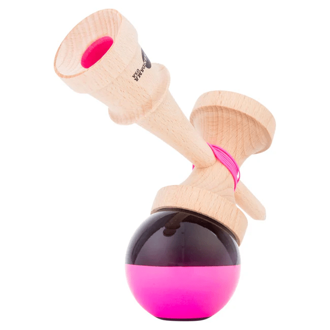 Pink & Black Jet Shape Half Split Kaisen Kendama - Smoke ATX