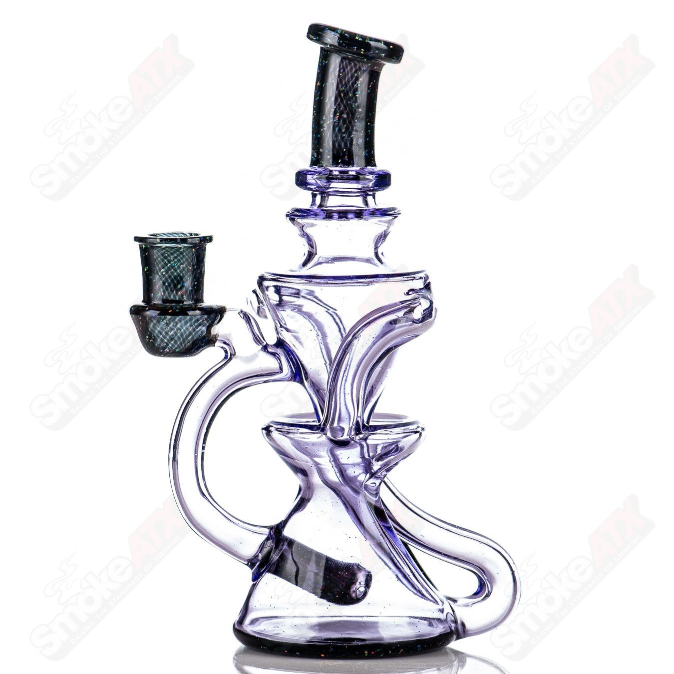 Pink & Crushed Opal Mini Recyler Captn Chronic - Smoke ATX