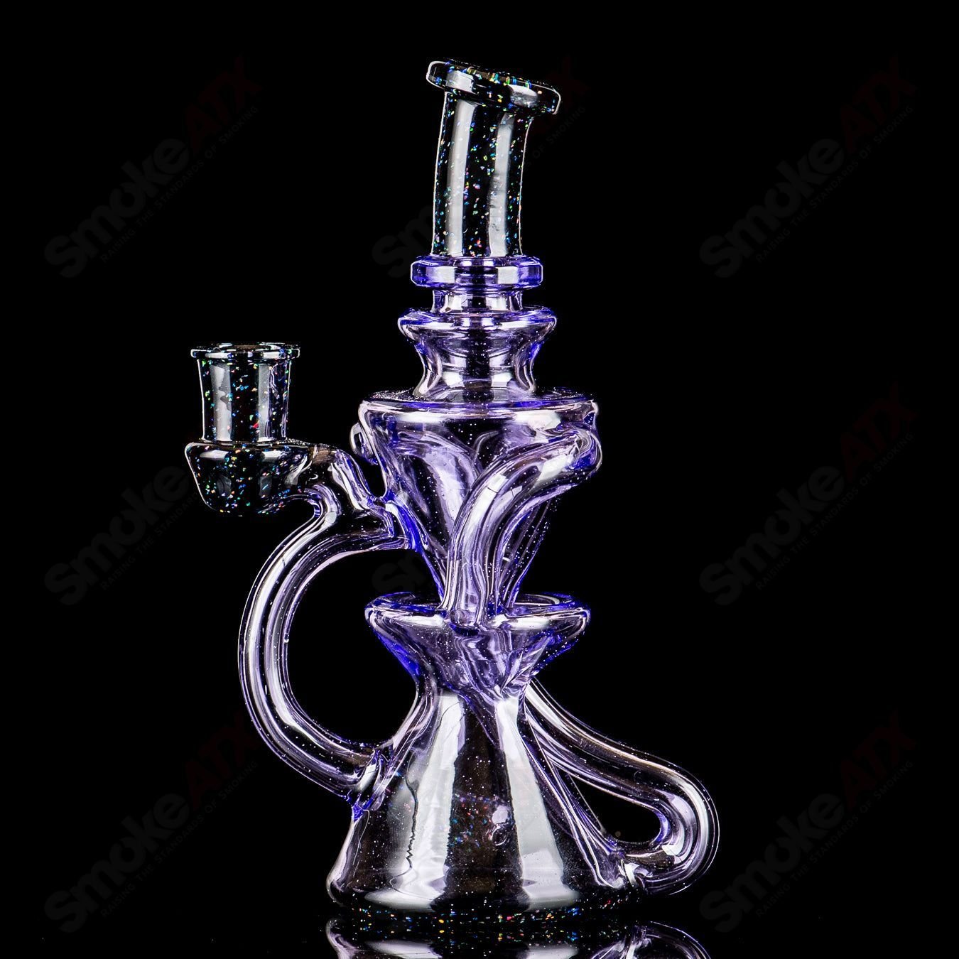 Pink & Crushed Opal Mini Recyler Captn Chronic - Smoke ATX