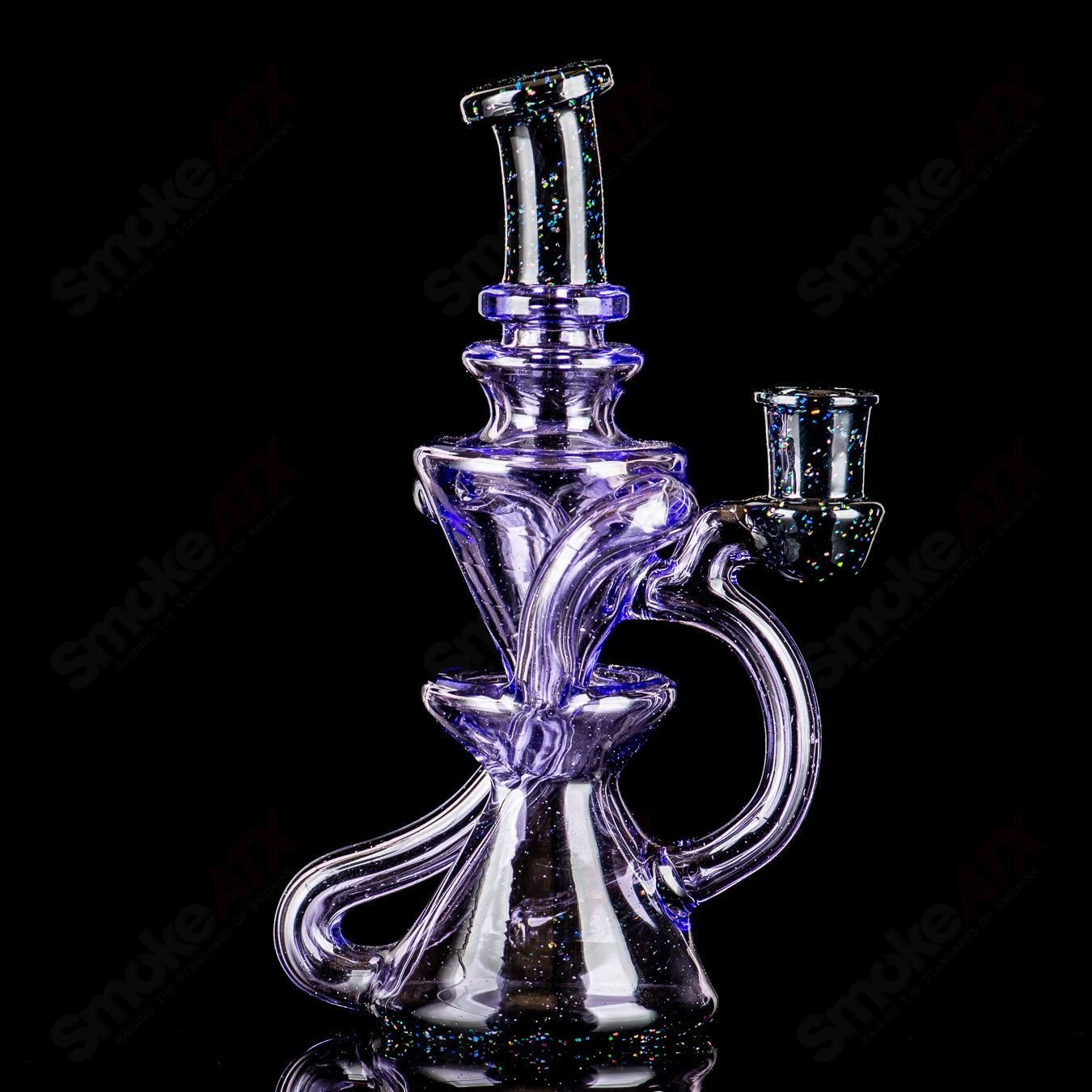 Pink & Crushed Opal Mini Recyler Captn Chronic - Smoke ATX