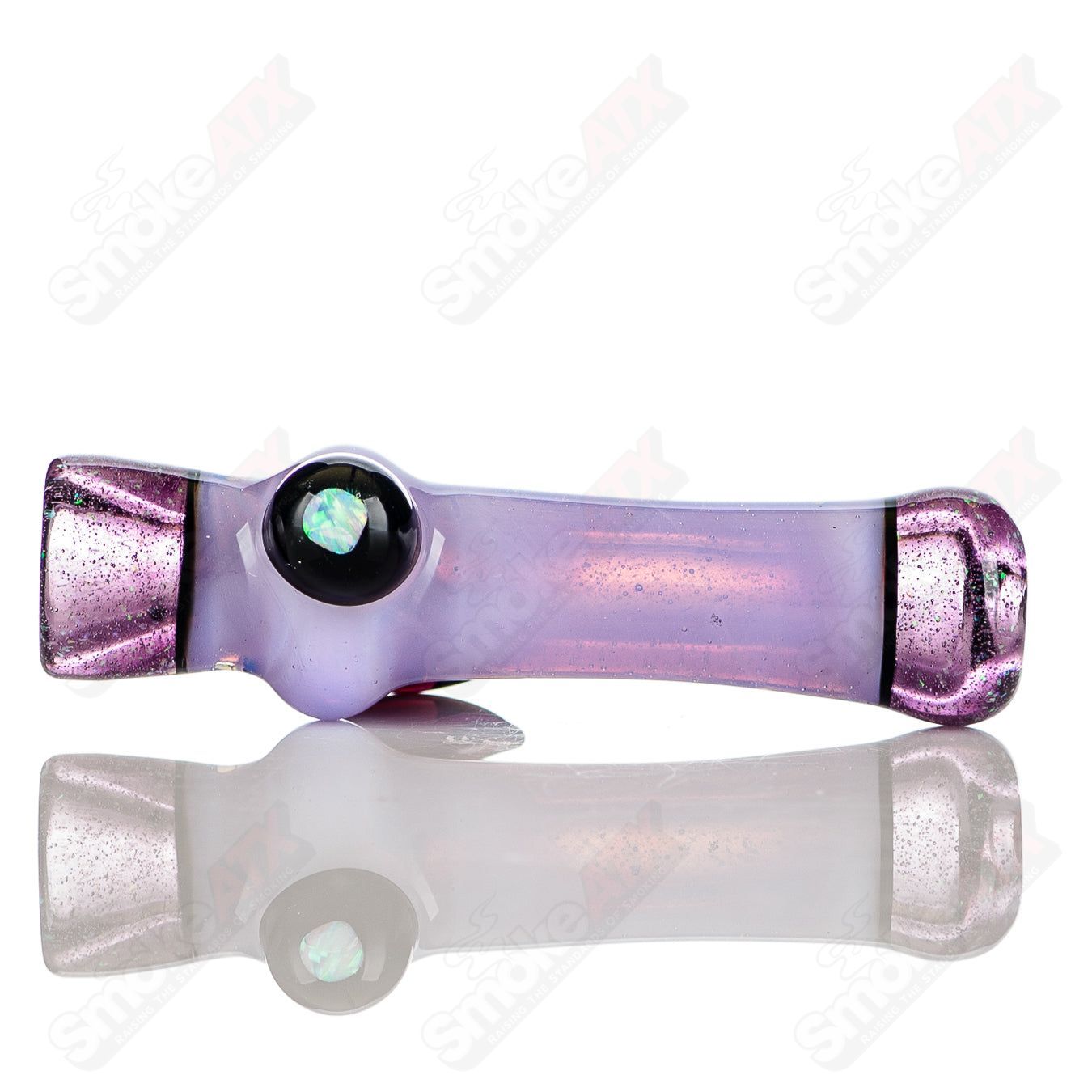 Pink Slyme Chillum with Horn + Opal Accents Jeremy from Oregon - Smoke ATX